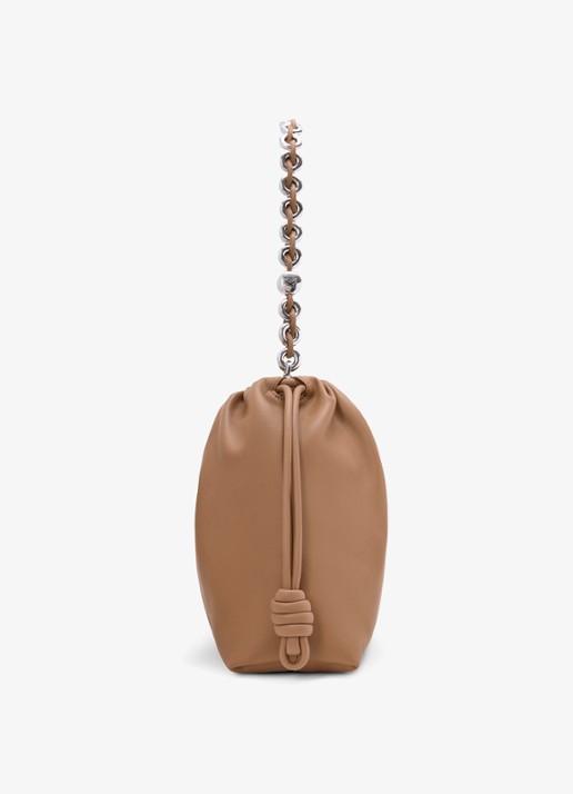 LOEWE Flamenco Large schoudertas van leer - detail 5 bruin