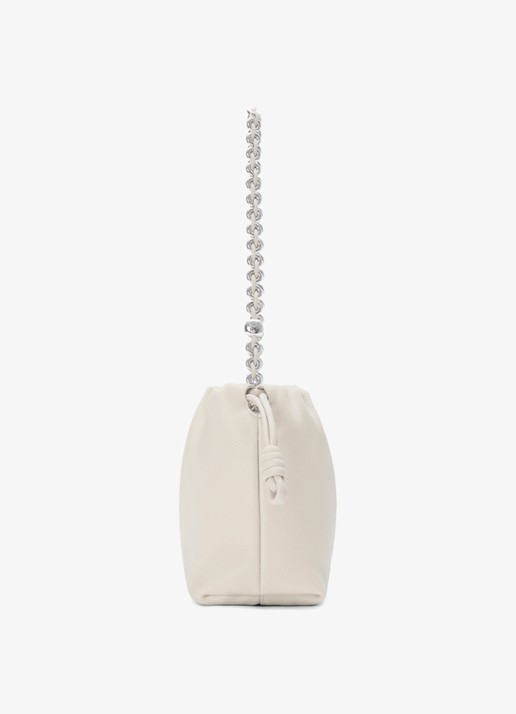 LOEWE Flamenco Medium schoudertas van kalfsleer - detail 2 wit