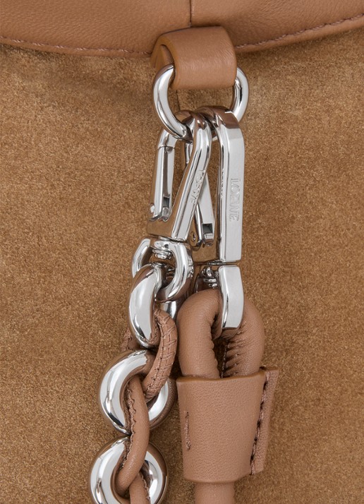 LOEWE Flamenco Medium schoudertas van leer - detail 4 bruin
