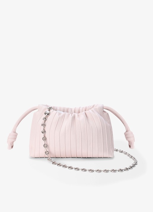 LOEWE Flamenco Pleated Mini schoudertas van kalfsleer