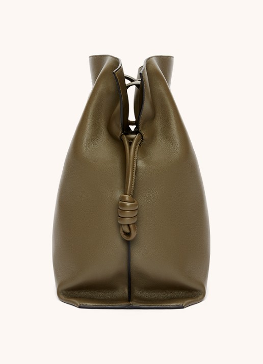 LOEWE Flamenco XL schoudertas van kalfsleer - detail 4 olijfgroen
