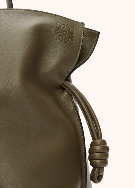 LOEWE Flamenco XL schoudertas van kalfsleer - detail 5 olijfgroen