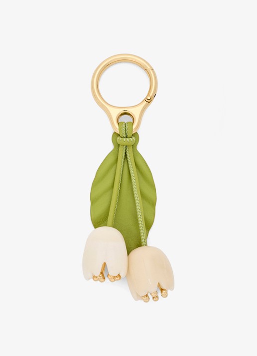LOEWE Flower tasbedel van kalfsleer