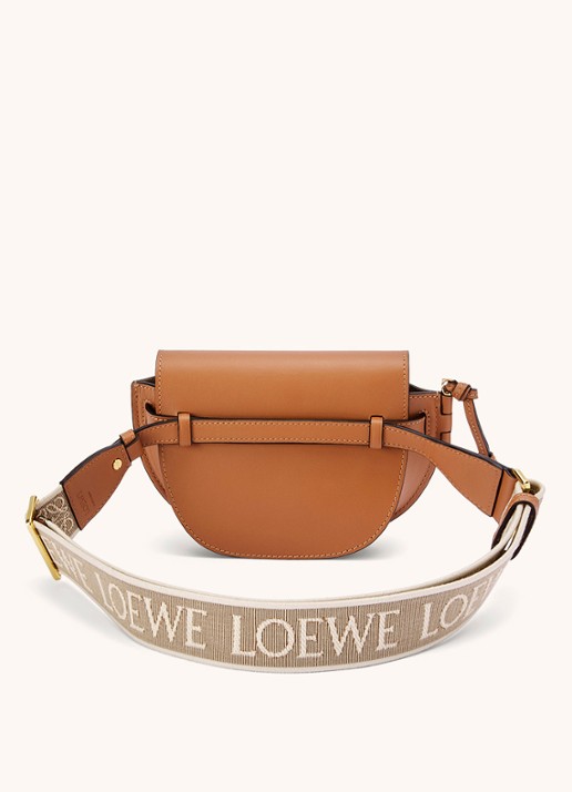 LOEWE Gate Dual heuptas van kalfsleer - achterkant 3 oranjebruin