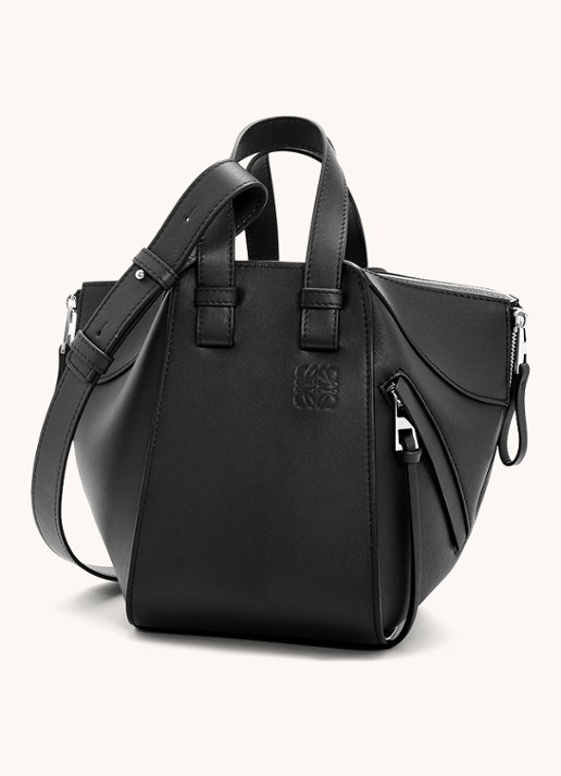 LOEWE Hammock handtas van kalfsleer - achterkant 8 zwart