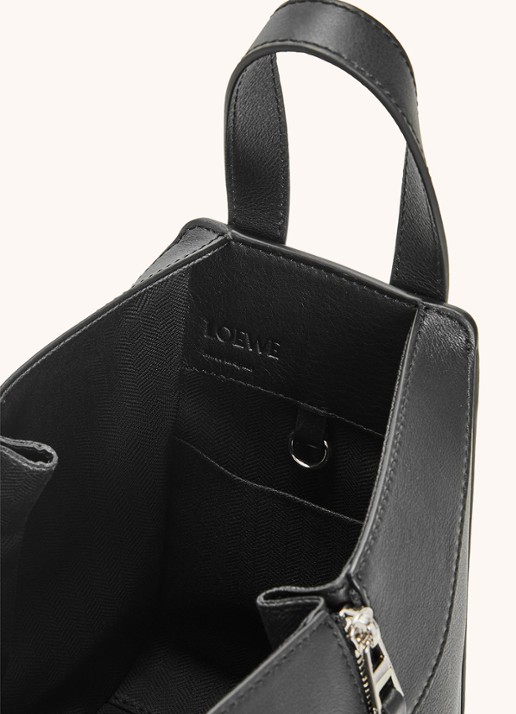 LOEWE Hammock handtas van kalfsleer - detail 4 zwart