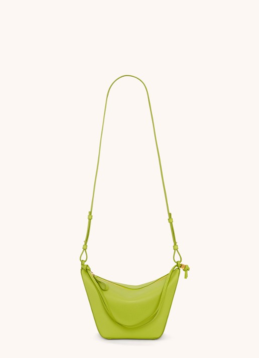 LOEWE Hammock Hobo schoudertas van kalfsleer - detail 4 lime