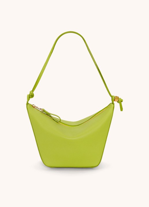 LOEWE Hammock Hobo schoudertas van kalfsleer - voorkant 2 lime