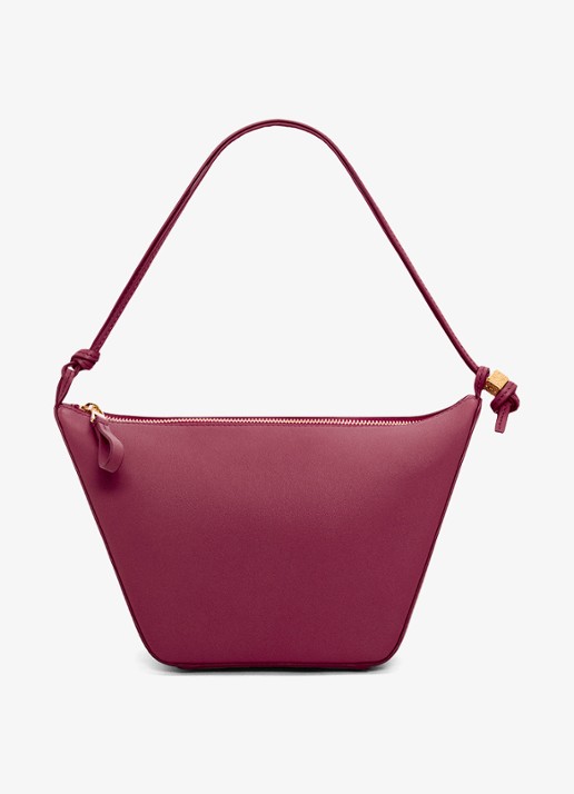 LOEWE Hammock Hobo schoudertas van kalfsleer - achterkant 8 bordeauxrood