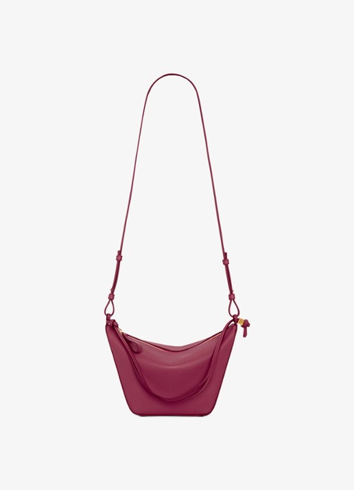 LOEWE Hammock Hobo schoudertas van kalfsleer - detail 4 bordeauxrood