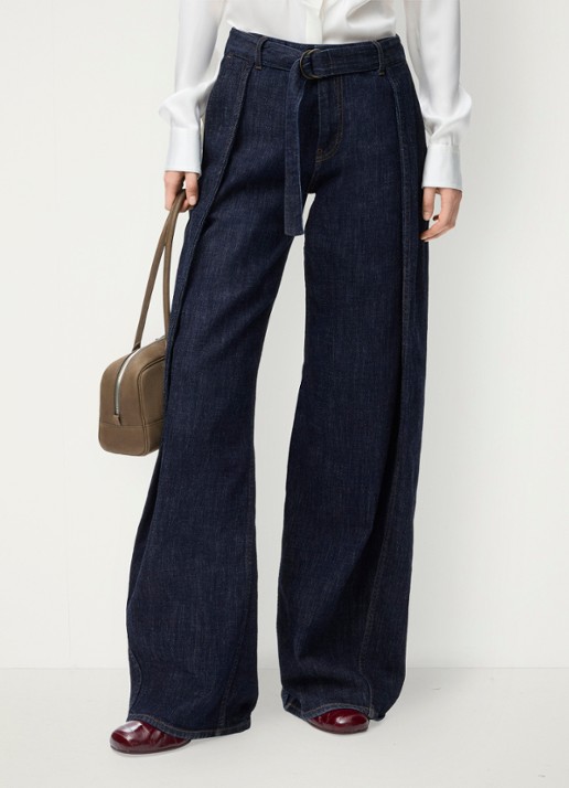 LOEWE High waist loose fit jeans met ceintuur