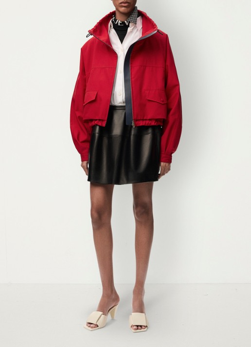 LOEWE Jack in zijdeblend met logoborduring - voorkant 5 rood