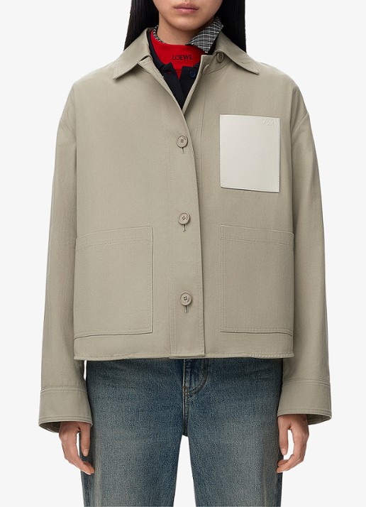 LOEWE Jack met details van kalfsleer en trekkoord