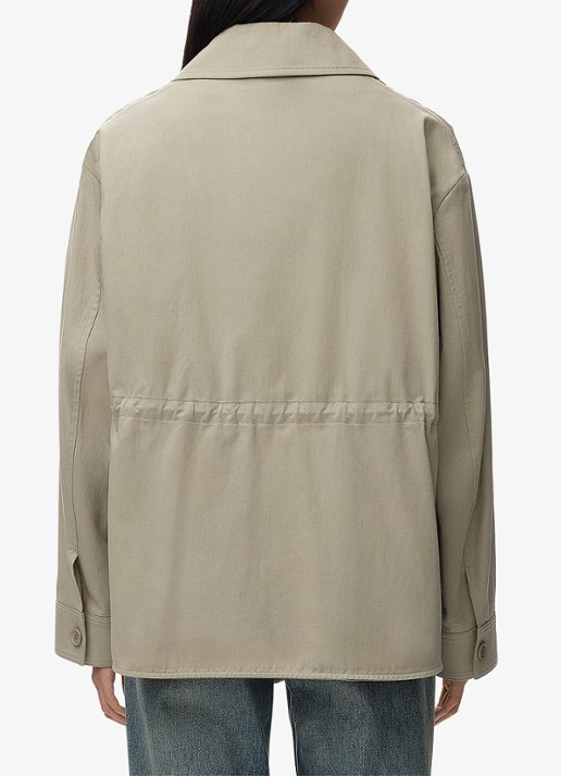 LOEWE Jack met details van kalfsleer en trekkoord - detail 4 khaki