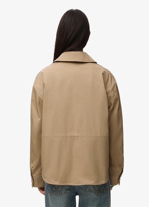 LOEWE Jack met opgestikte zakken - detail 5 beige