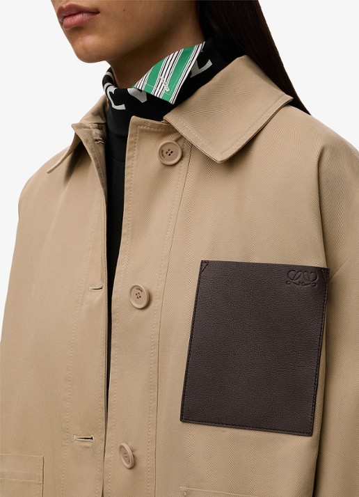 LOEWE Jack met opgestikte zakken - detail 6 beige