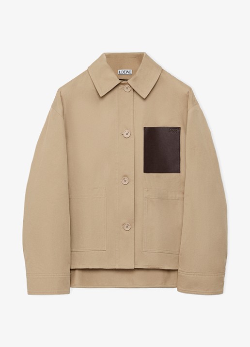 LOEWE Jack met opgestikte zakken - voorkant 2 beige