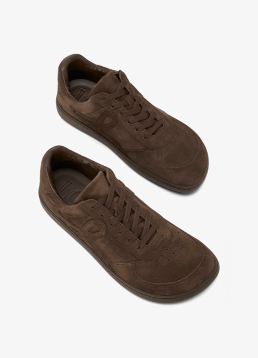 LOEWE Jambo sneaker van kalfssuède - detail 4 donkerbruin
