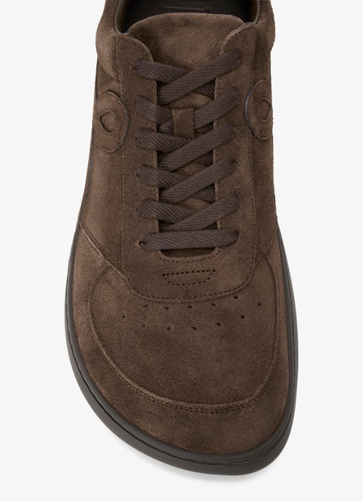LOEWE Jambo sneaker van kalfssuède - detail 5 donkerbruin