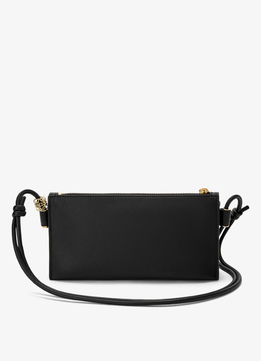 LOEWE Joya crossbodytas van kalfsleer - achterkant 8 zwart