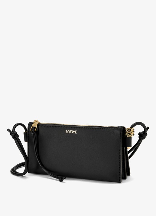 LOEWE Joya crossbodytas van kalfsleer - detail zwart