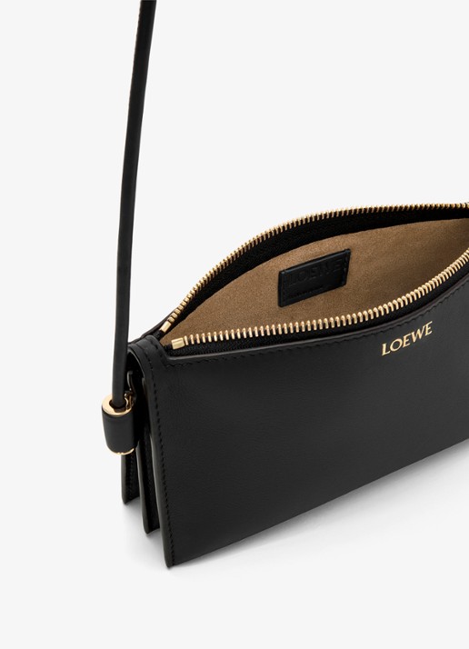 LOEWE Joya crossbodytas van kalfsleer - detail 3 zwart