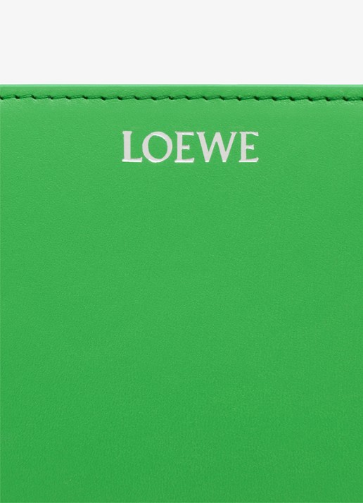 LOEWE Knot Compact portemonnee van kalfsleer - detail 5 groen