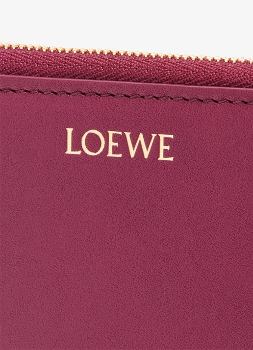 LOEWE Knot portemonnee van kalfsleer - detail 2 aubergine