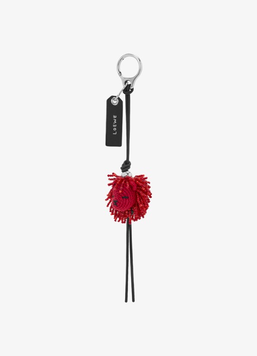 LOEWE Lion Head tasbedel van leer