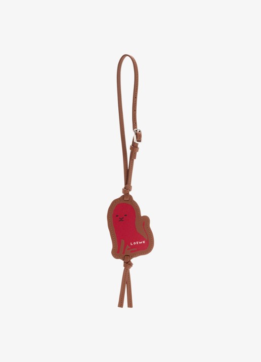 LOEWE Lion tasbedel van kalfsleer