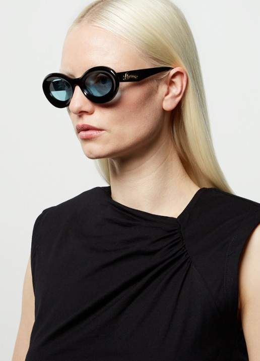 LOEWE Loop zonnebril LW40110U - voorkant 2 zwart