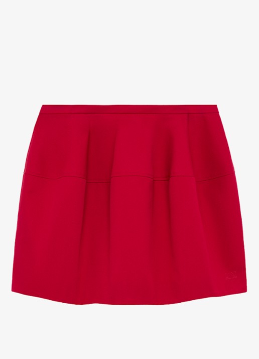 LOEWE Minirok in zijdeblend - voorkant 3 rood