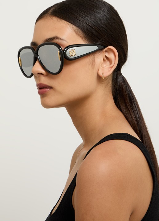LOEWE Piloten zonnebril LW40132I - voorkant 2 zwart