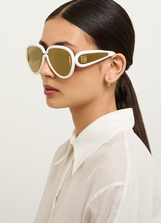 LOEWE Piloten zonnebril LW40132I - voorkant 2 ivoor