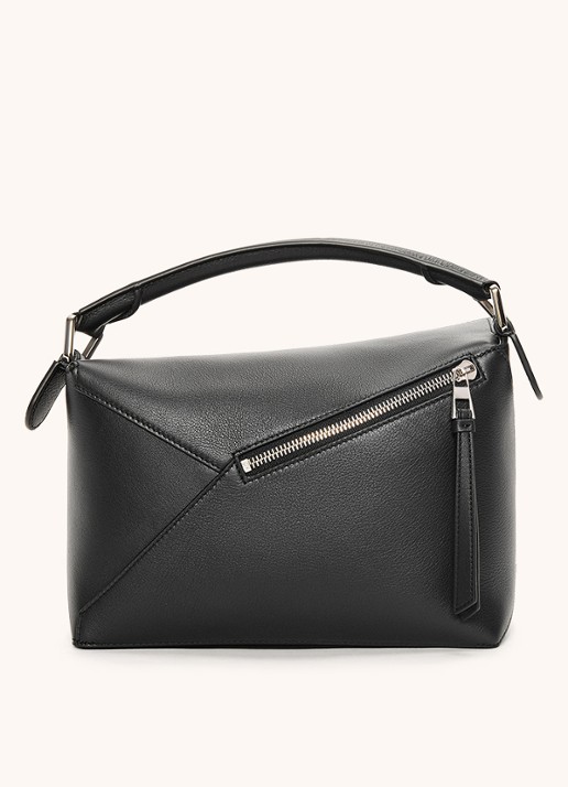 LOEWE Puzzle Edge Small handtas van kalfsleer - detail 2 zwart