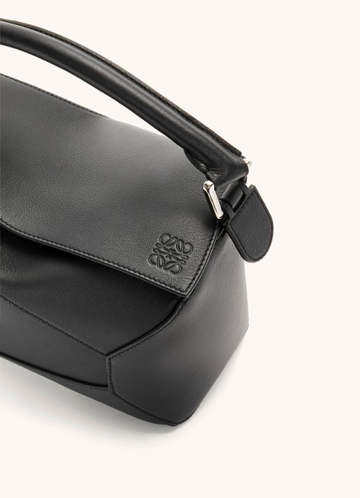 LOEWE Puzzle Edge Small handtas van kalfsleer - detail 5 zwart
