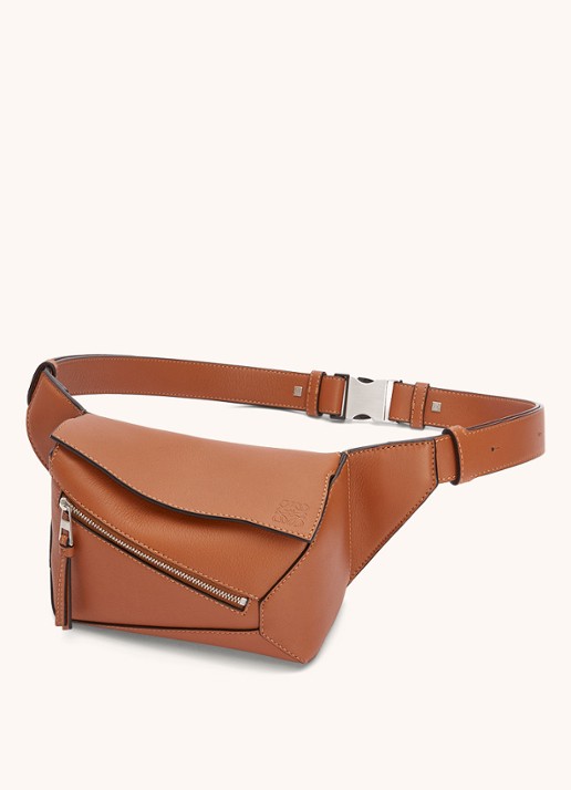 LOEWE Puzzle Mini crossbodytas van kalfsleer - detail 6 camel