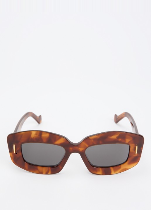 LOEWE Retro zonnebril E4000248  - detail roestbruin