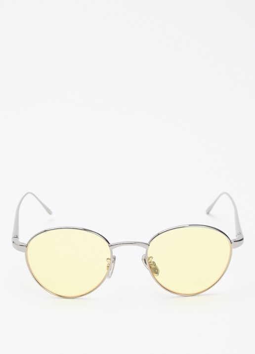 LOEWE Retro zonnebril LW40152U  - detail 2 geel