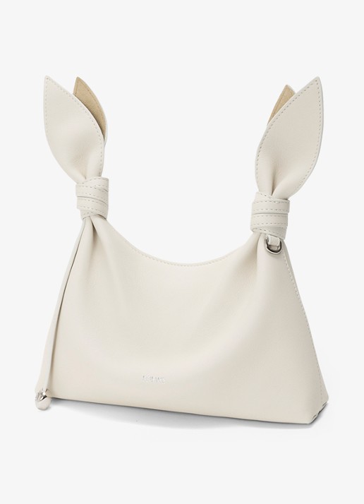 LOEWE Scarf Mini schoudertas van kalfsleer - voorkant 2 wit