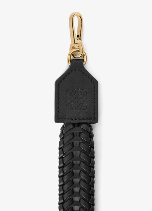 LOEWE Schouderriem van kalfsleer - voorkant 2 zwart