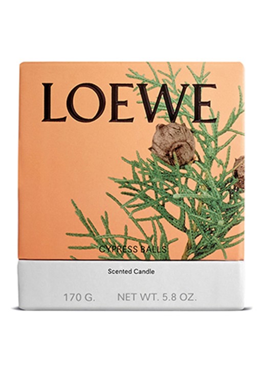 LOEWE Small Cypress Balls Candle - geurkaars 170 gram - voorkant 7 undefined