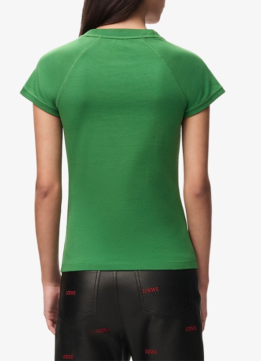 LOEWE T-shirt met logo - achterkant 5 groen