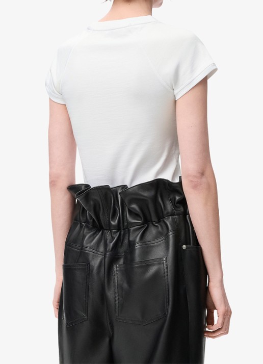 LOEWE T-shirt met logoborduring - achterkant wit