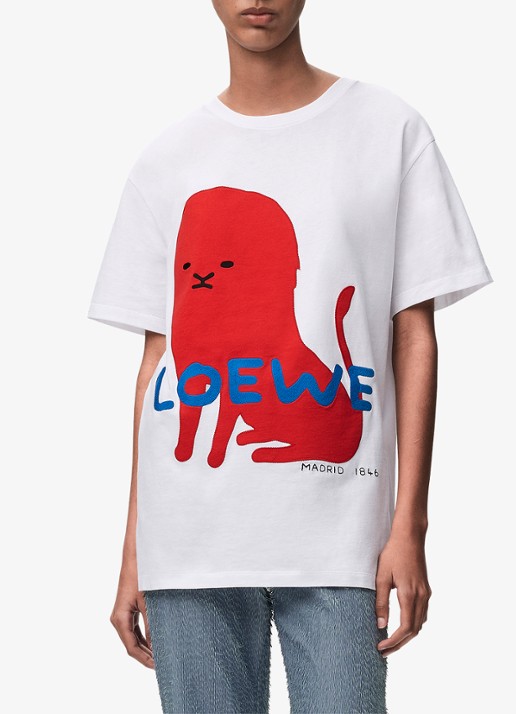 LOEWE T-shirt met logoborduring