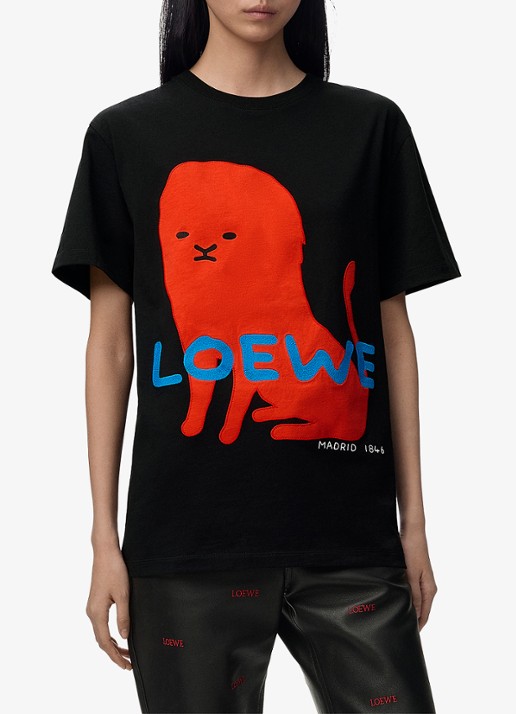 LOEWE T-shirt met logoborduring
