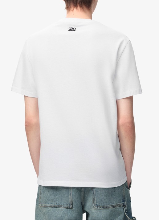 LOEWE T-shirt met logoprint - achterkant 6 wit