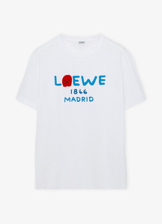LOEWE T-shirt met logoprint - voorkant 7 wit