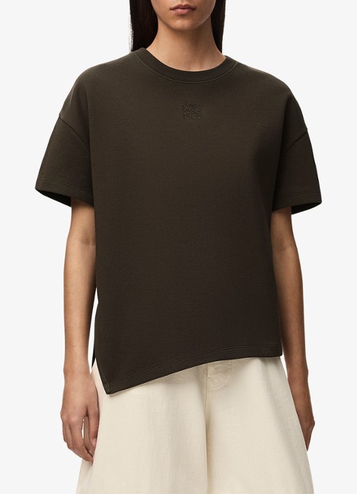 LOEWE T-shirt met zijsplit en logo