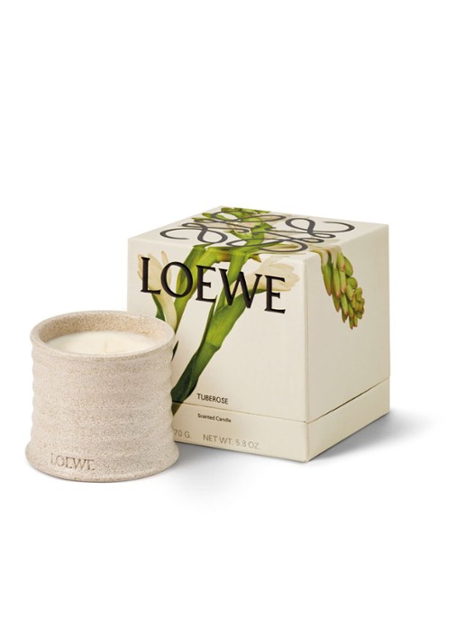 LOEWE Textured Candle - geurkaars 170 gram - voorkant 2 beige